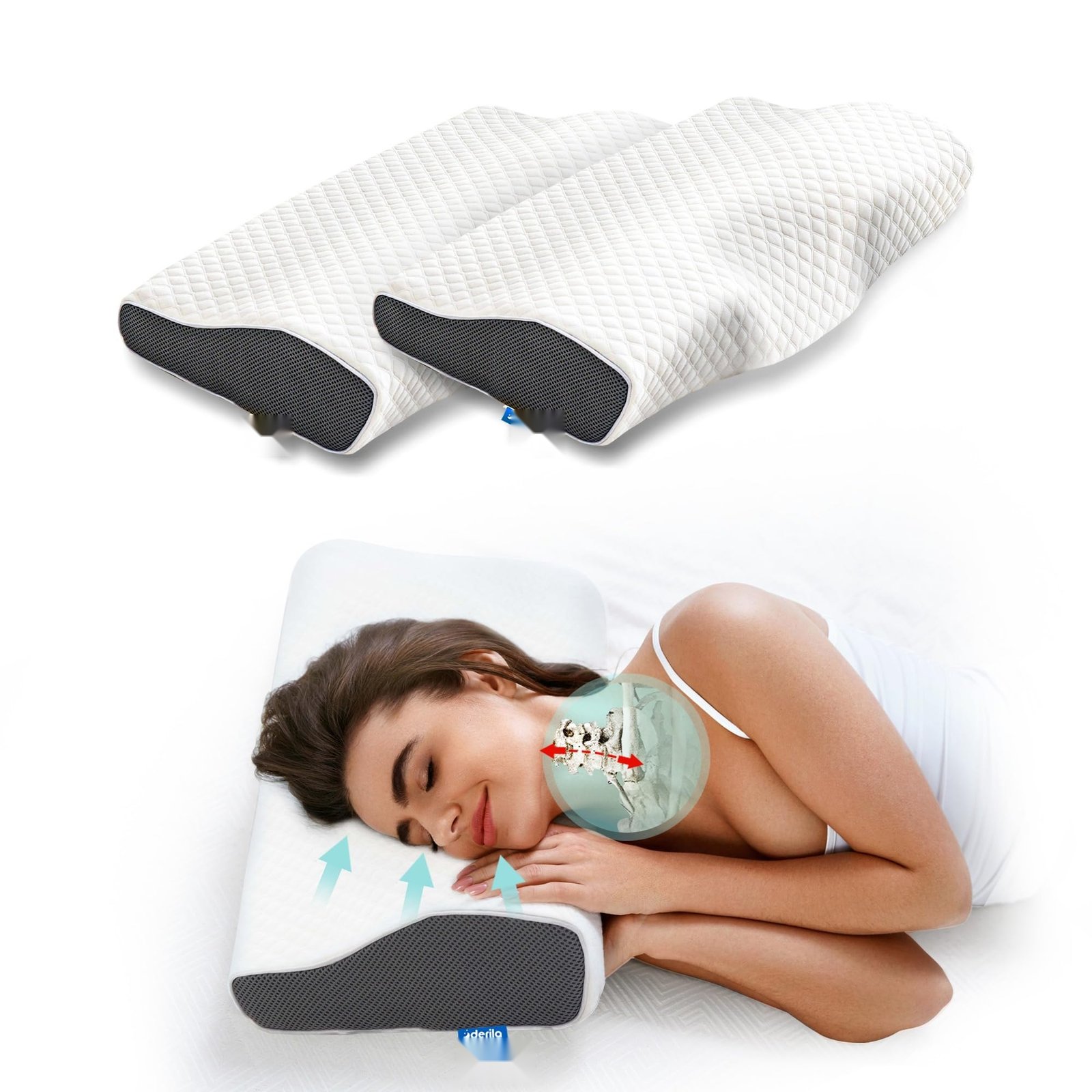 ErgoZen Pillow supporting comfortable sleep